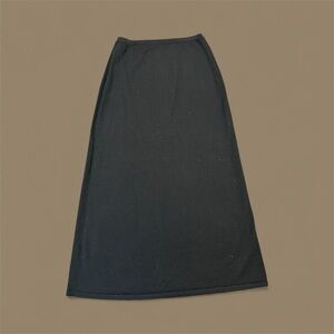Elegant Black Knit Women's Skirt